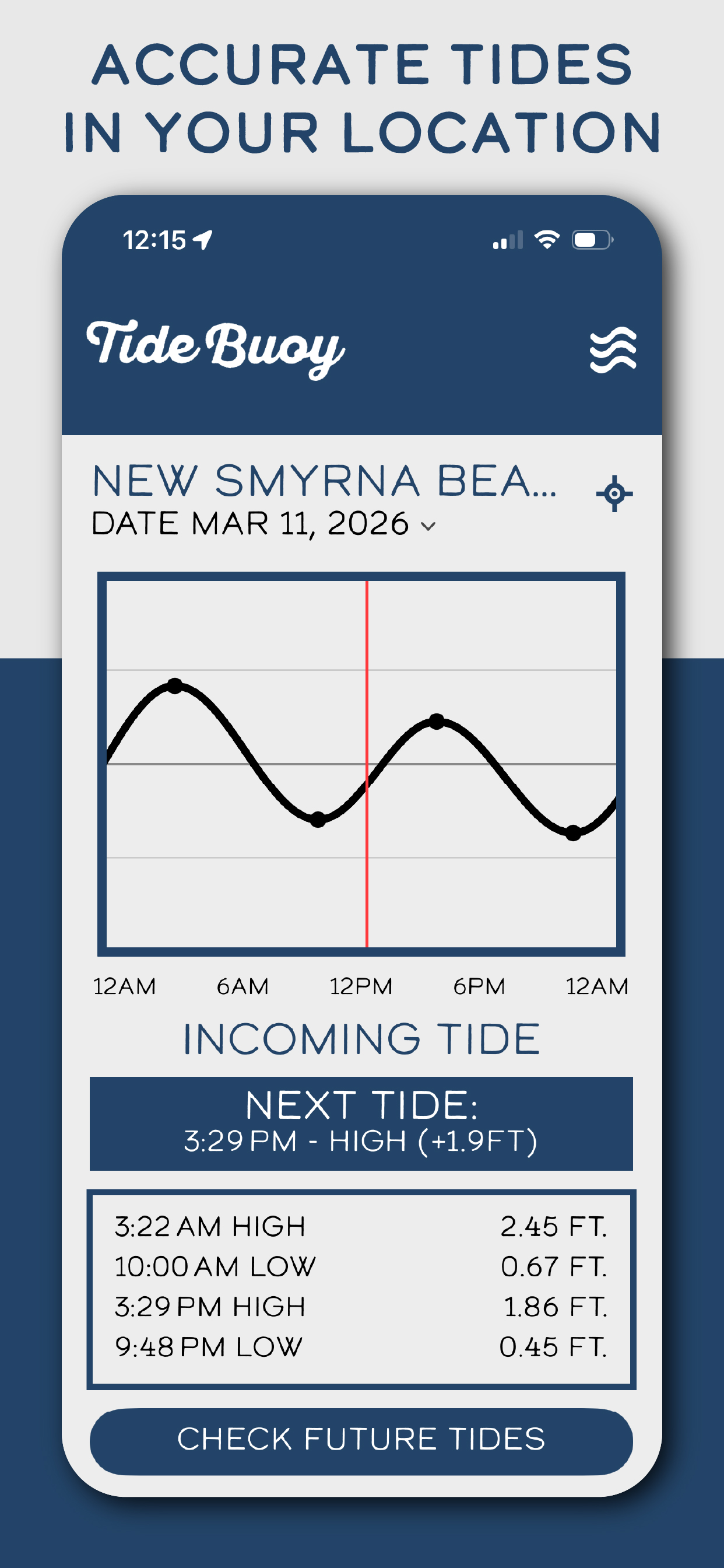 Accurate Tides in Your Location screenshot in Tide Buoy